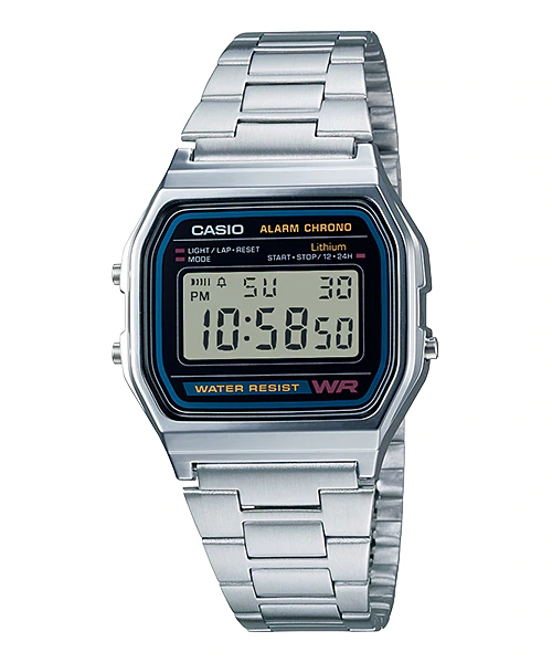 นาฬิกา คาสิโอ Casio STANDARD DIGITAL รุ่น A158WA-1 ของแท้ รับประกัน1ปี