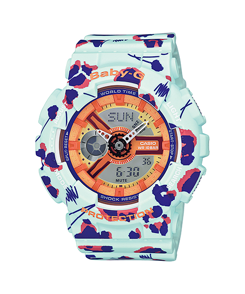 นาฬิกา Casio Baby-G Girls' Generation Flower Leopard series รุ่น BA-110FL-3A ของแท้ รับประกัน1ปี