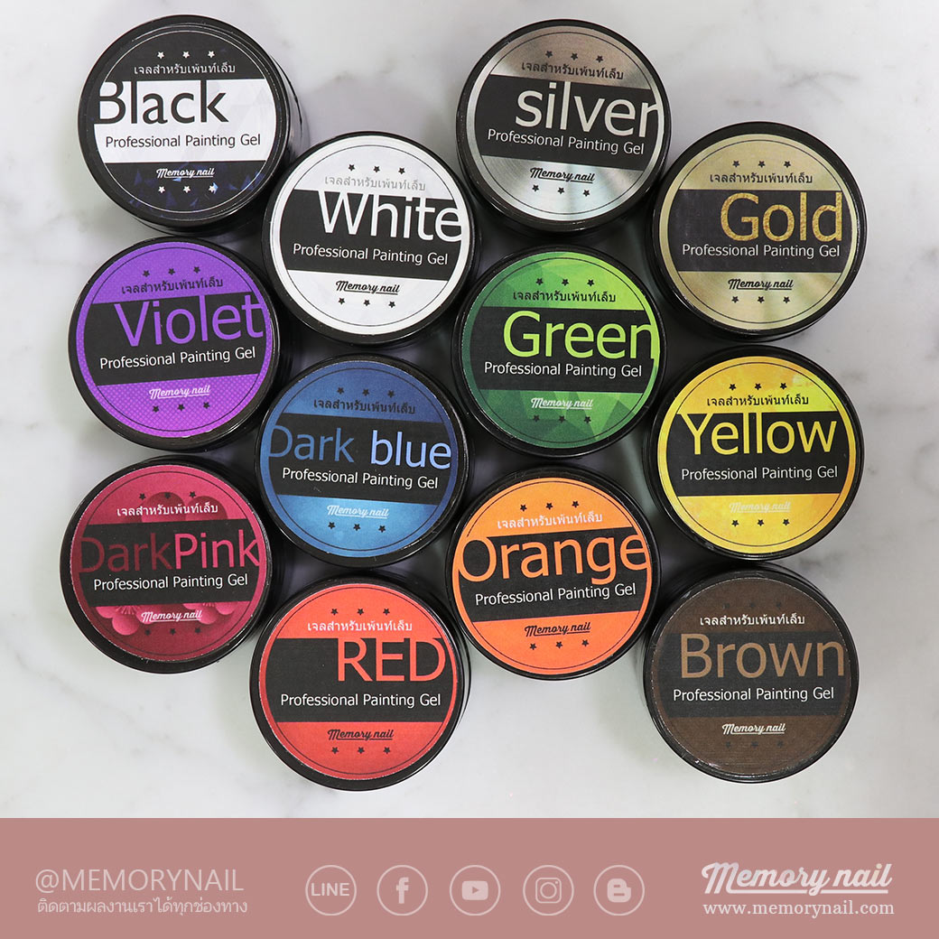 อุปกรณ์ทำเล็บ,อุปกรณ์เพ้นท์เล็บ,สีเจล,สีเจลทาเล็บ,ลายเล็บเจล,ลายเล็บ,ลายเล็บปั้นนูน