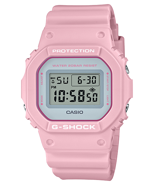 นาฬิกา Casio G-Shock Special color DW-5600SC Spring Color series รุ่น DW-5600SC-4 “สีชมพู” ของแท้ รับประกัน1ปี