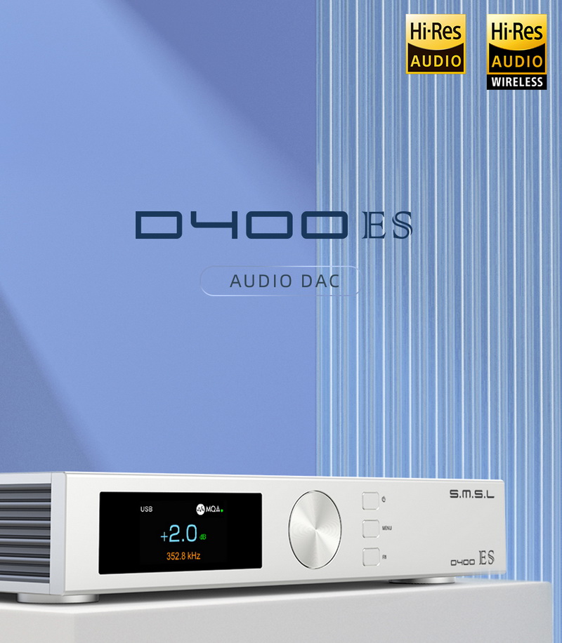 ขาย SMSL D400ES DAC ตั้งโต๊ะระดับเรือธง รองรับ MQA, Dual Hi-Res ประกันศูนย์ไทย