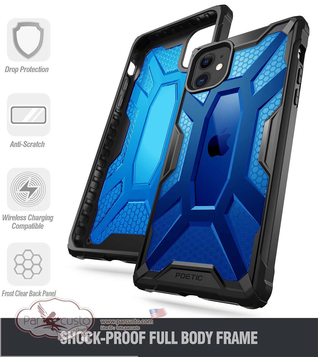 เคสกันกระแทก Apple iPhone 11 [Affinity] จาก POETIC [Pre-order USA]