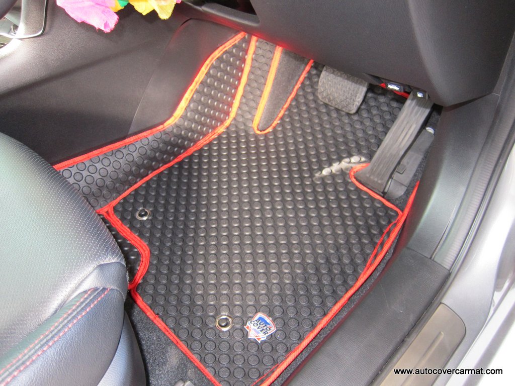 พรมปูพื้นรถยนต์ พรมกระดุม รถ MAZDA 3 Skyactiv 4-5 Door ปี 2014-2019 ชุดภายในห้องโดยสาร จำนวน 14 ชิ้น