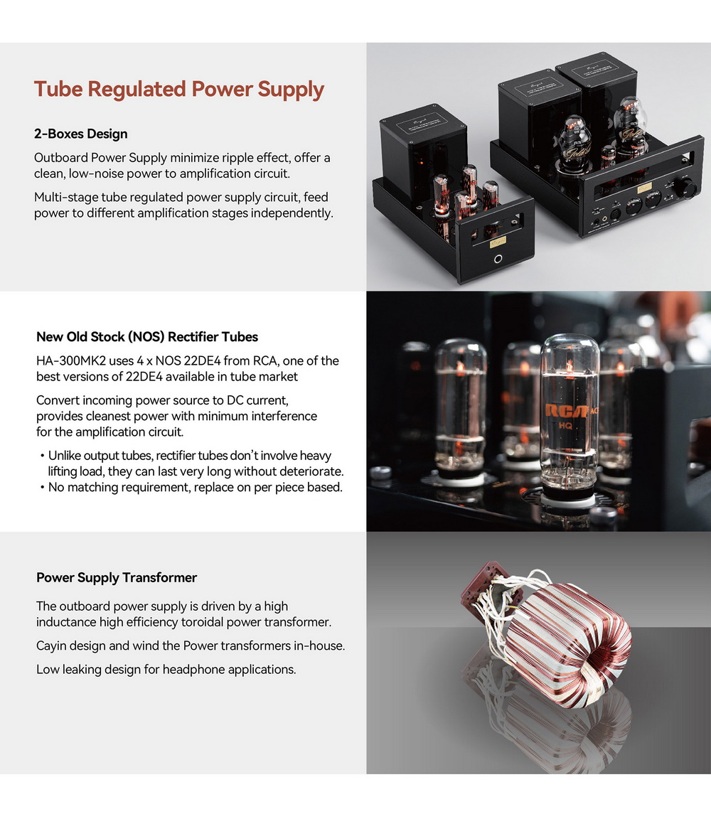 ขาย Cayin HA-300MK2 แอมป์ตั้งโต๊ะหลอดแก้วสูญญากาศ แบบ Direct Heated Triode