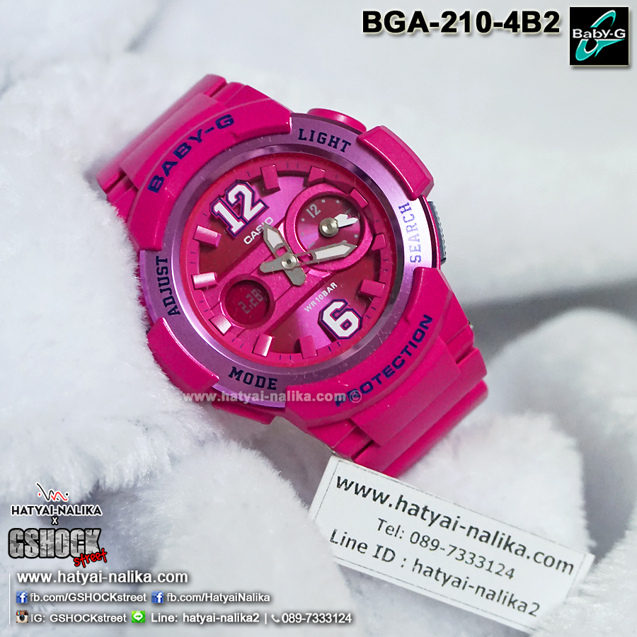นาฬิกา Casio Baby-G Standard ANALOG-DIGITAL รุ่น BGA-210-4B2 ของแท้ รับประกัน1ปี