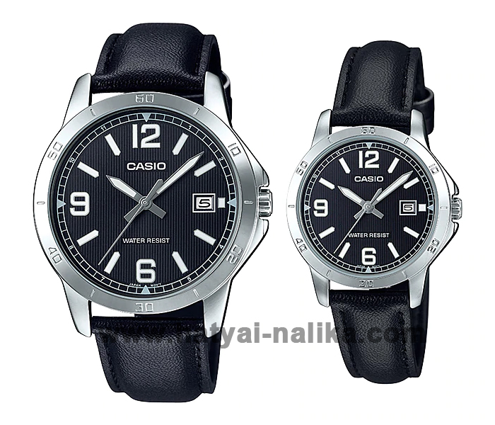 นาฬิกา คาสิโอ Casio SETคู่รัก รุ่น MTP-V004L-1B+LTP-V004L-1B ของแท้ รับประกัน1ปี