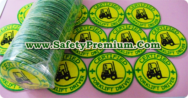 งานปักอาร์ม Certified Forklift Driver