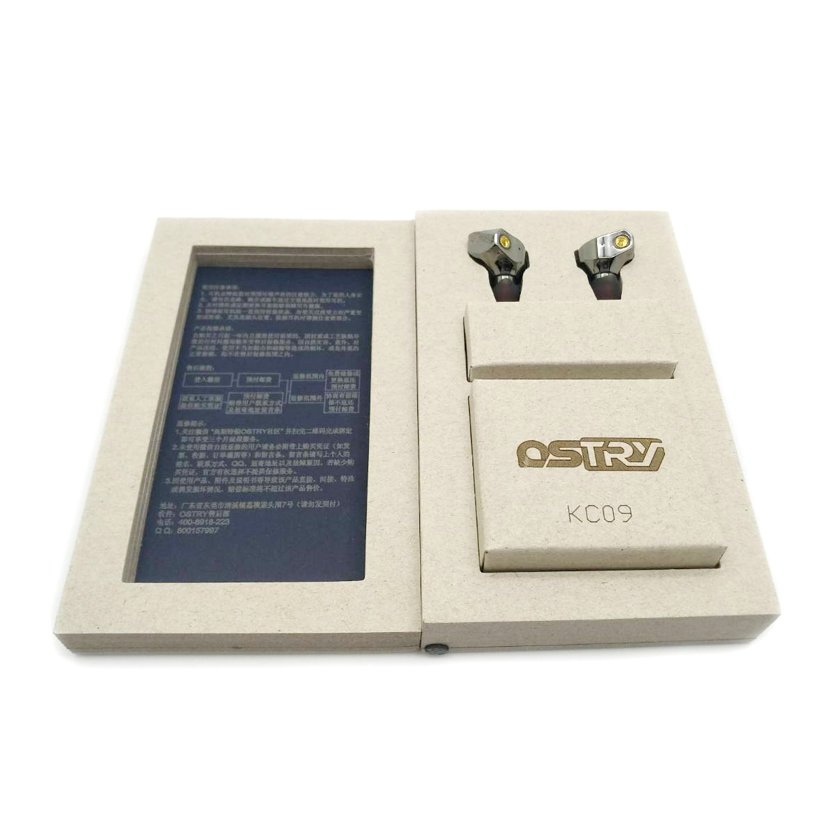 ขาย OSTRY KC09 หูฟัง IEM ขั้ว MMCX ถอดสายอัพเกรดได้ บอดี้ Stainless สวยหรู