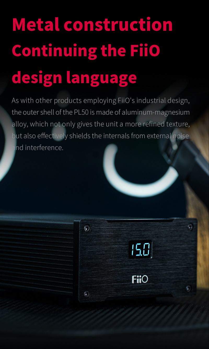 ขาย FiiO PL50 แหล่งจ่ายไฟแบบควบคุมเชิงเส้น เสียงรบกวนต่ำ ประกันศูนย์ไทย