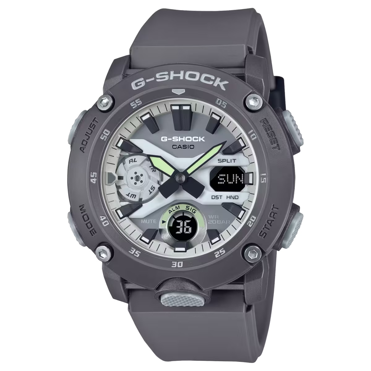 นาฬิกา Casio G-Shock Special Color Hidden Glow series รุ่น GA-2000HD-8A ของแท้ รับประกัน1ปี