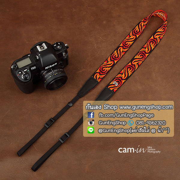 สายกล้องคล้องคอ cam-in Flame