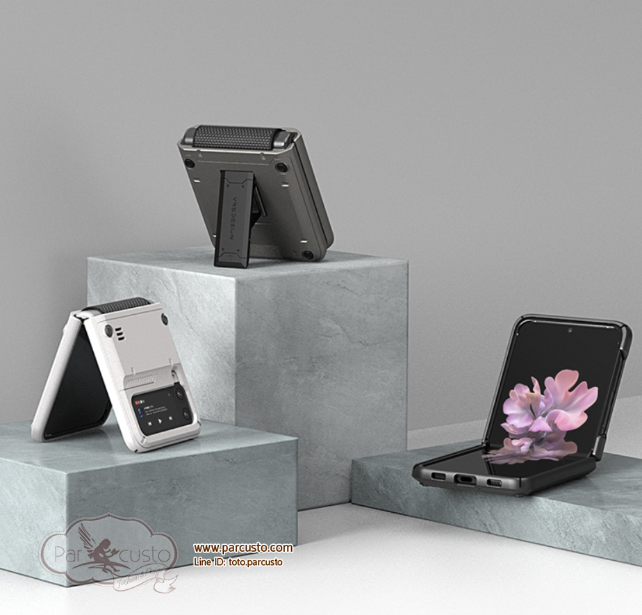 เคสกันกระแทก Samsung Galaxy Z Flip 3 [Quick Stand Active] จาก VRS [Pre-order]