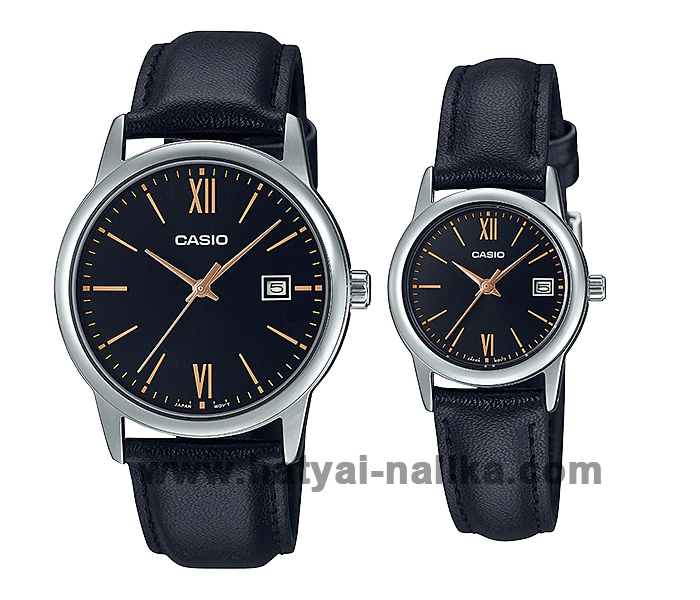 นาฬิกา คาสิโอ Casio SETคู่รัก รุ่น MTP-V002L-1B3+LTP-V002L-1B3 ของแท้ รับประกัน 1 ปี
