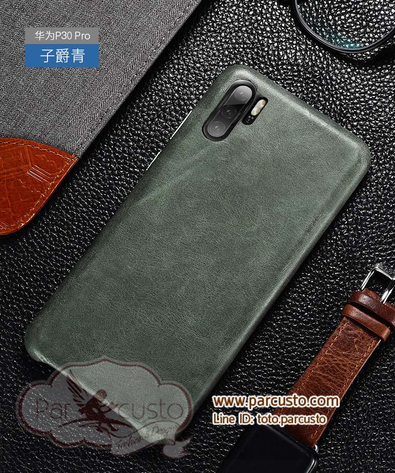 เคสฝาหลังหนังวัวแท้ Huawei P30 และ P30 Pro แบบที่ 2 (โปรดระบุรุ่น) จาก XOOMZ [หมด]