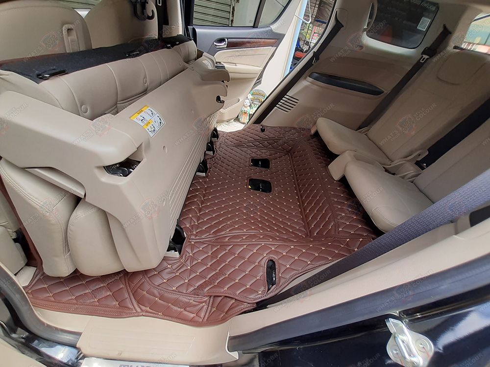 พรมรถยนต์ 6D รถ ISUZU MU-X ปี 2013-2020 ชุดเต็มคัน+หลังเบาะ+แผ่นท้าย จำนวน 9 ชิ้น