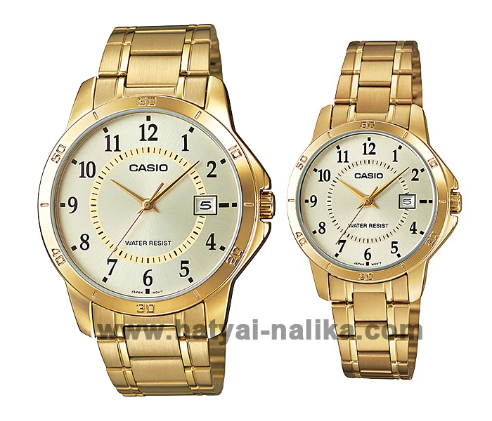 นาฬิกา คาสิโอ Casio SETคู่รัก รุ่น MTP-V004G-9B+LTP-V004G-9B ของแท้ รับประกัน1ปี