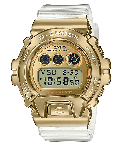 ‼️SALE‼️นาฬิกา Casio G-SHOCK Special Color SKELETON GOLD series รุ่น GM-6900SG-9 ของแท้ รับประกัน1ปี