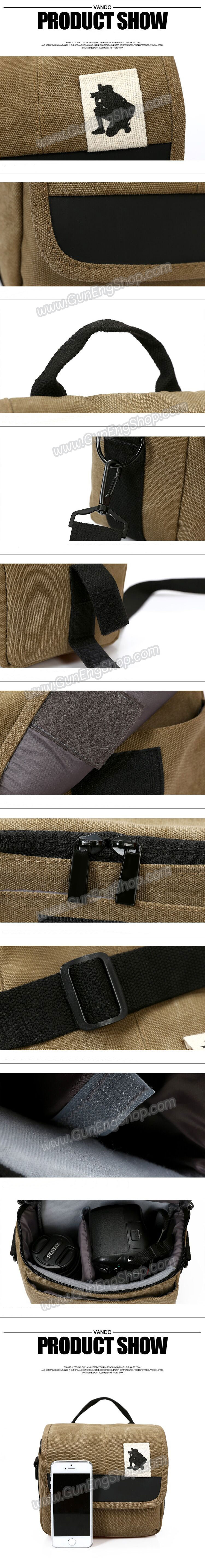 กระเป๋ากล้อง Mirrorless รุ่น Mobi Canvas สำหรับ XA2 GF7 A5100 A6000 EPL7 EM10 NX2000 ฯลฯ