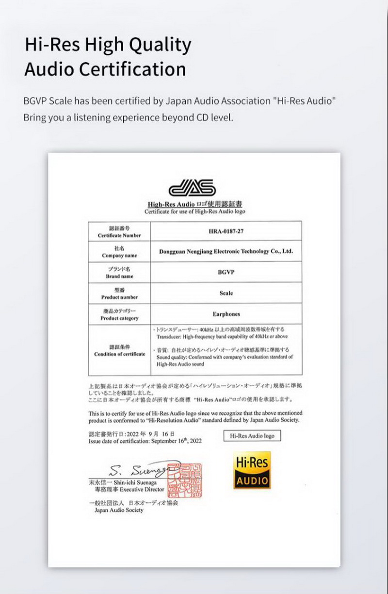 BGVP Scale หูฟัง 2 ไดรเวอร์ 2DD รองรับ Hi-Res ประกันศูนย์ไทย
