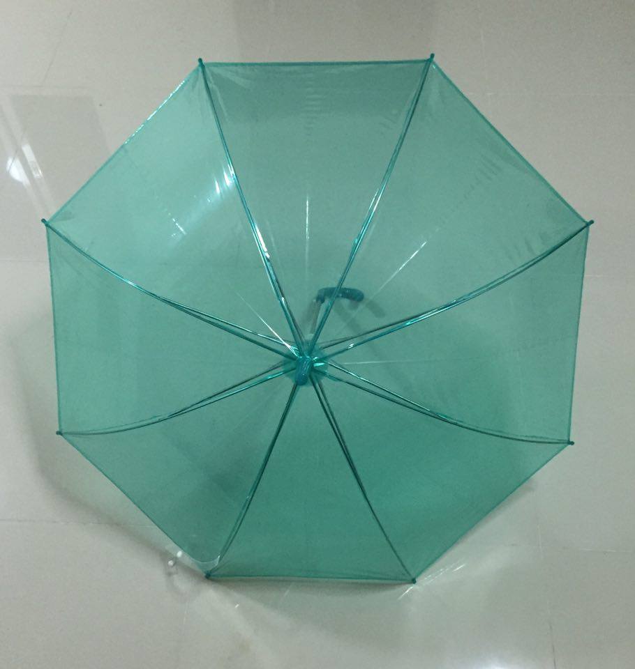 ร่ม EVA ใส 22 นิ้ว โครงโลหะ คละสี