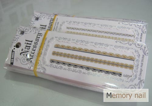 สติ๊กเกอร์ ลายเส้น สีเงิน ทอง