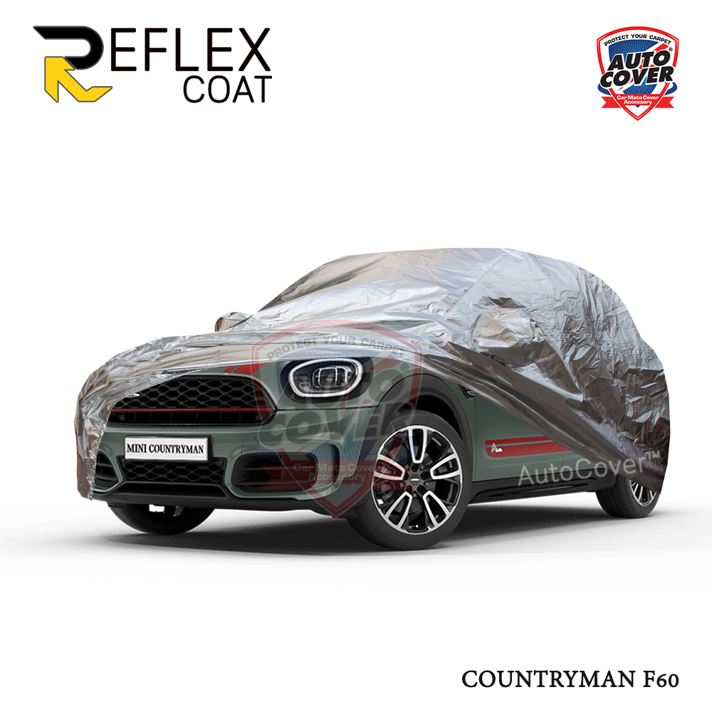 ผ้าคลุมรถเข้ารูป รถ MINI COUNTRYMAN รหัส F60 ปี 2017-2023 ผ้าคลุมกันแดด กันไอร้อน กันน้ำ รุ่น REFLEX COAT