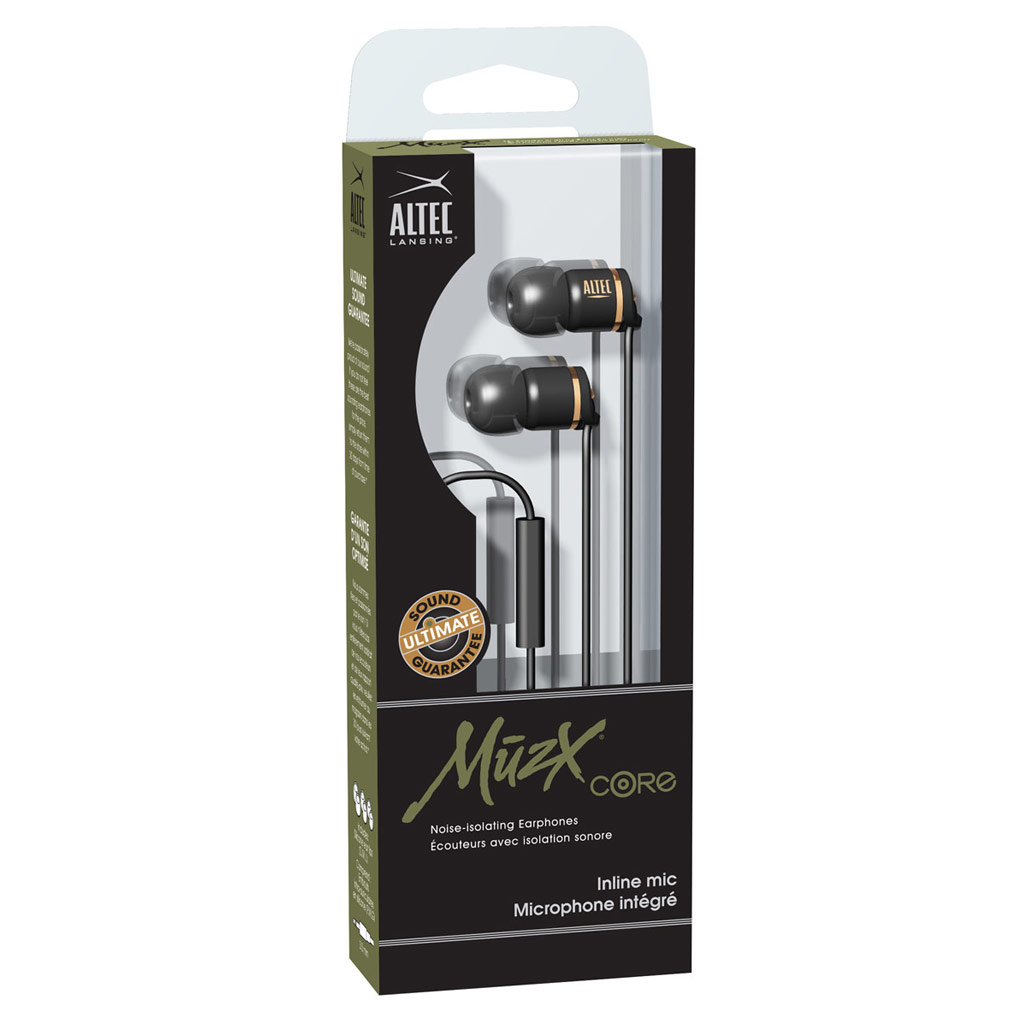 ขายหูฟัง Altec Lansing MUZX Core หูฟังพร้อมไมค์ และปุ่มรับสายเปลี่ยนเพลง เสียงหนักแน่นดุดัน สำหรับมือถือ