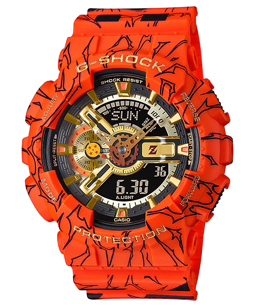 นาฬิกา Casio G-SHOCK x DRAGON BALL Z Collaboration Limited รุ่น GA-110JDB-1A4 ของแท้ รับประกัน1ปี