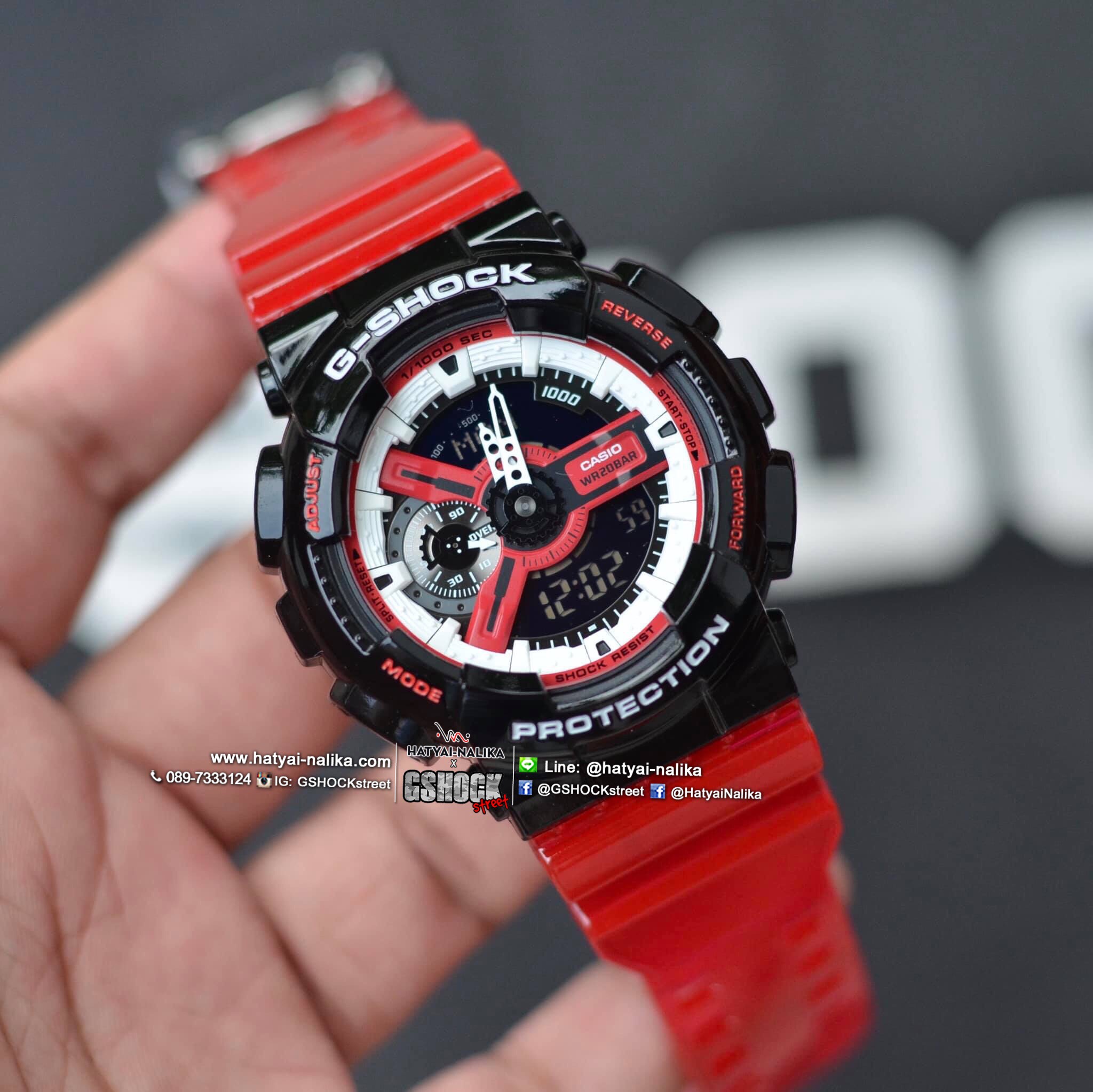 นาฬิกา Casio G-Shock Special color RED & BLACK series รุ่น GA-110RB-1A ของแท้ รับประกัน1ปี