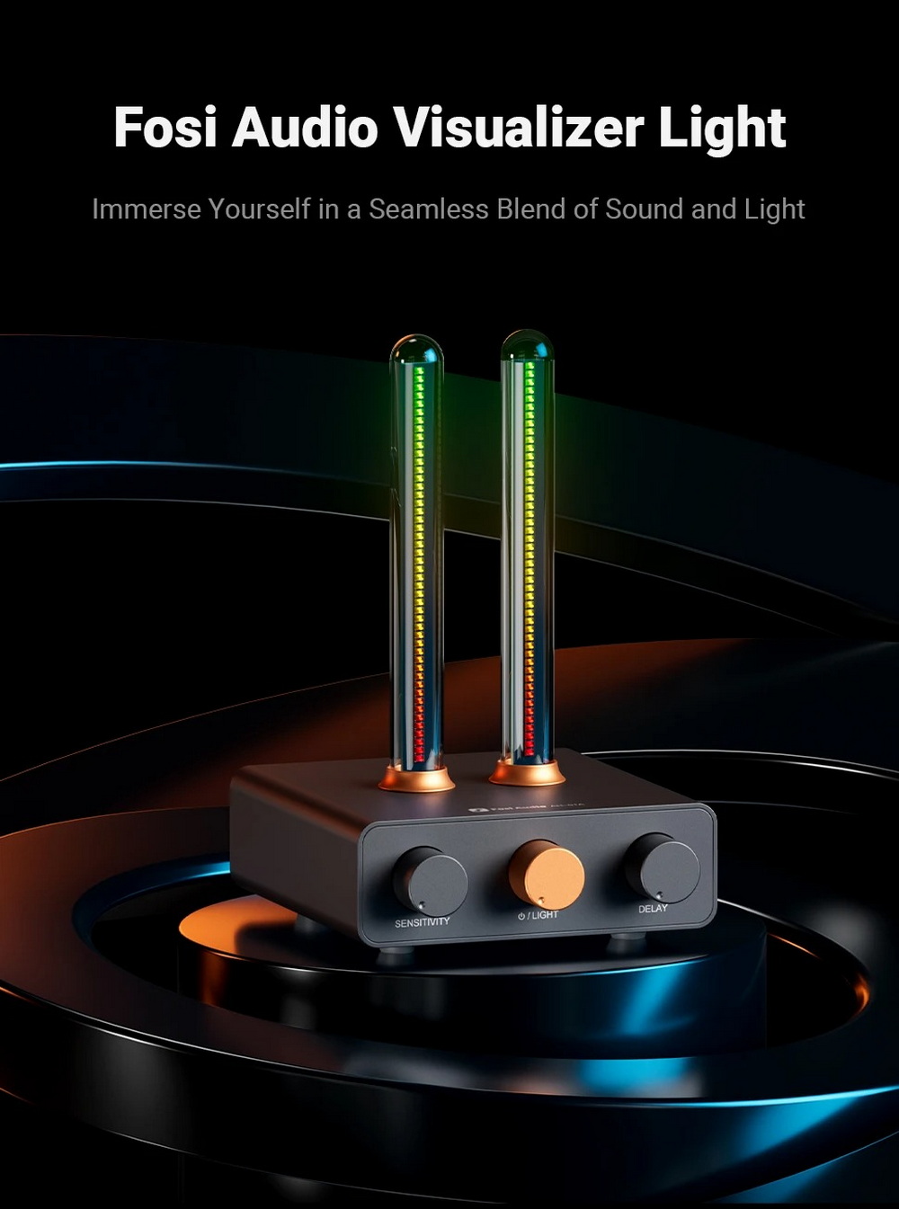 Fosi Audio MusicRhythmVisualizerLight แสงไฟแบบ Ambient ที่เต้นตามจังหวะดนตรีอย่างแม่นยำ ประกันศูนย์ไทย
