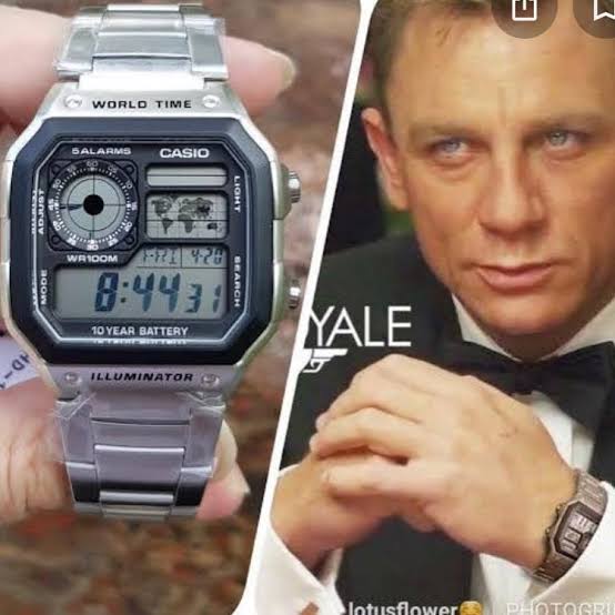 นาฬิกา คาสิโอ Casio Royale “James Jond 007” รุ่น AE-1200WHD-1AV ของแท้ รับประกัน1ปี