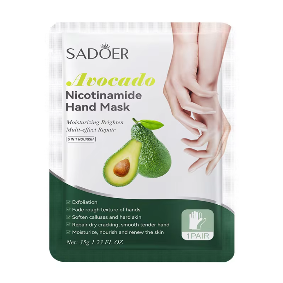 มาร์คมือ SADOER อโวคาโด ส่งด่วน ล็อตใหม่ มาส์กมือ บำรุงผิวมือให้นุ่มชุ่มชื่น ลดผิวหยาบกร้าน