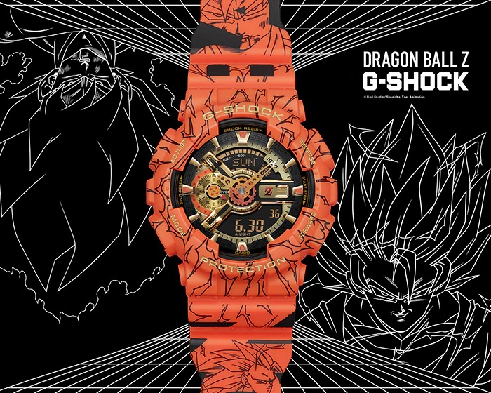นาฬิกา Casio G-SHOCK x DRAGON BALL Z Collaboration Limited รุ่น GA-110JDB-1A4 ของแท้ รับประกัน1ปี
