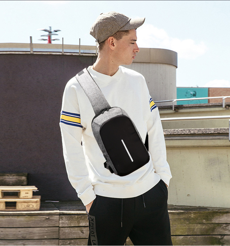 ขาย X-Tips Stylishguy กระเป๋ากันขโมย กันน้ำ ทรงกันขโมย ต่อสายชาร์จเข้าได้