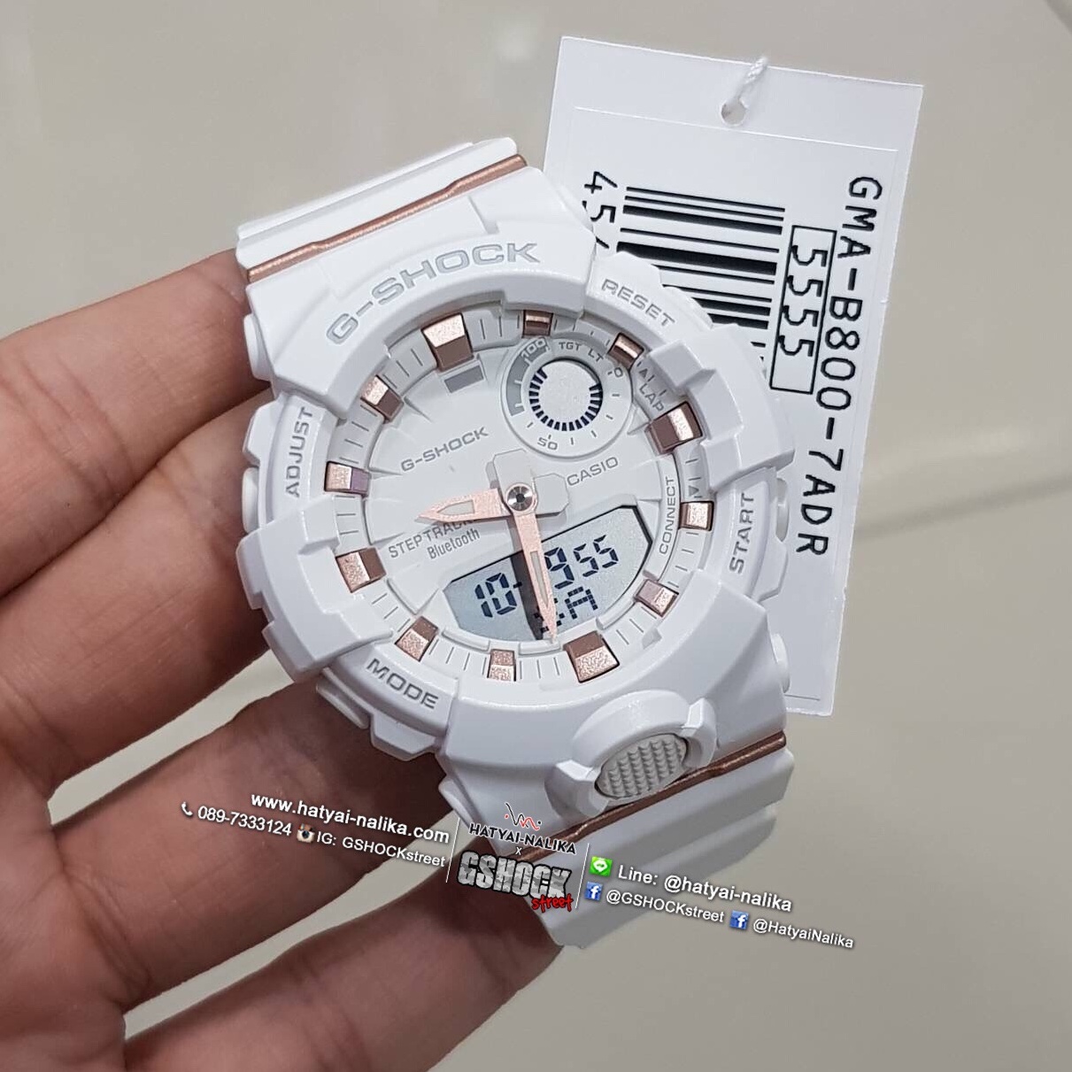 นาฬิกา Casio G-Shock S-Series G-SQUAD มินิ GMA-B800 series รุ่น GMA-B800-7A ของแท้ รับประกัน1ปี