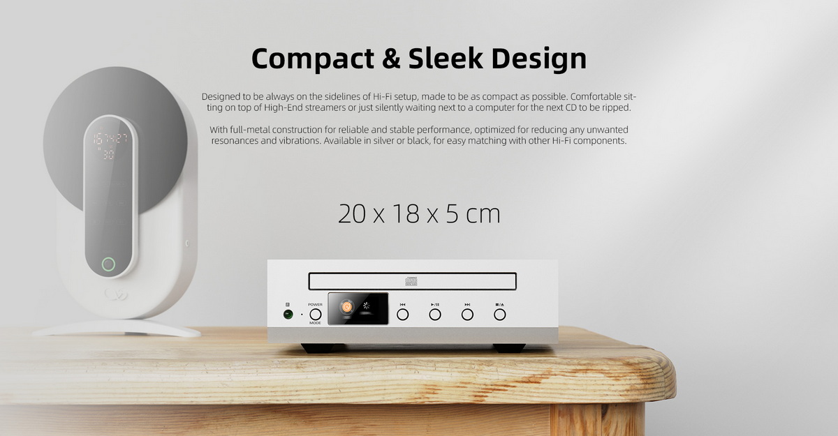 Shanling CR60 เครื่องเล่น CD สุดคุ้ม RIP CDได้ หัวอ่าน Sanyo HD850 ประกันศูนย์ไทย