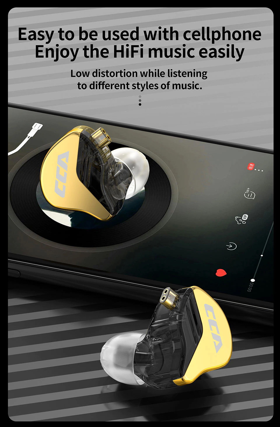 ขาย CCA CRA PLUS หูฟังรุ่นพัฒนาต่อยอดจาก CRA เพิ่มเบส ซาวสเตจ แหลม