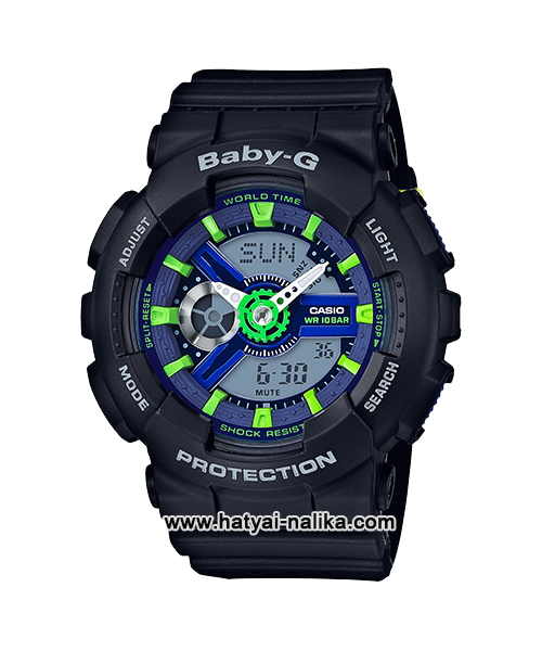 นาฬิกา Casio Baby-G Punching Pattern series รุ่น BA-110PP-1A (สายลายฉลุ) ของแท้ รับประกัน1ปี