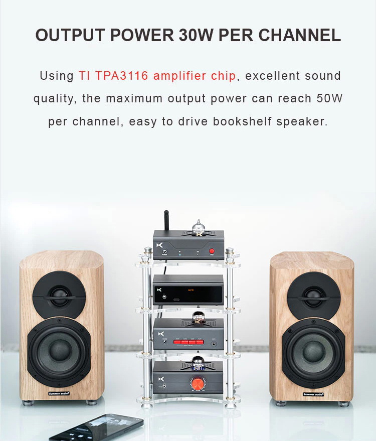 Xduoo MT-605 แอมป์หลอดแก้วแบบตั้งโต๊ะชิป TI TPA3116 ประกันศูนย์ไทย
