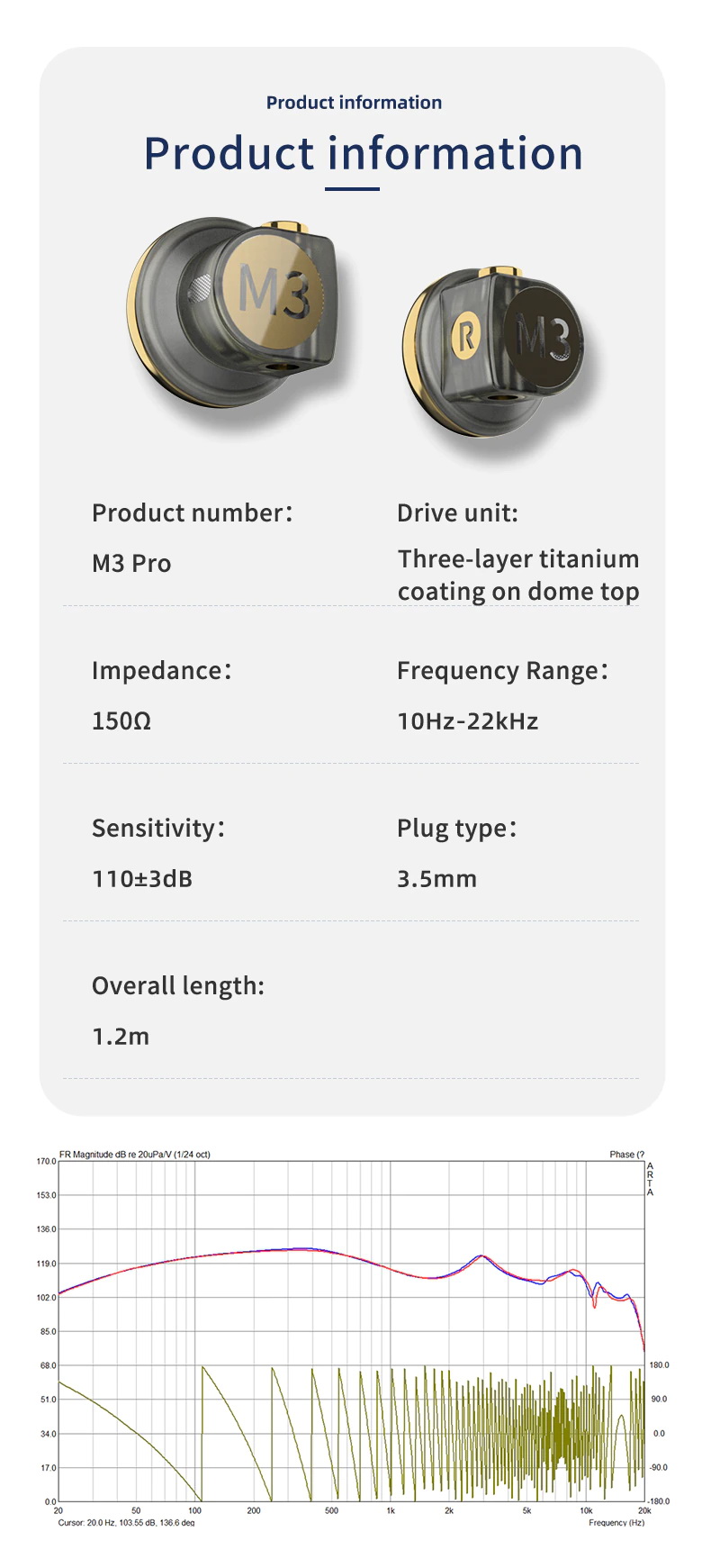 SMABAT M3Pro หูฟังเอียบัด พร้อมลูกเล่นถอดอัพเกรด ท่อนำเสียงได้
