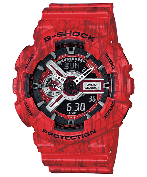 นาฬิกา คาสิโอ Casio G-Shock Limited Slash Pattern series รุ่น GA-110SL-4A
