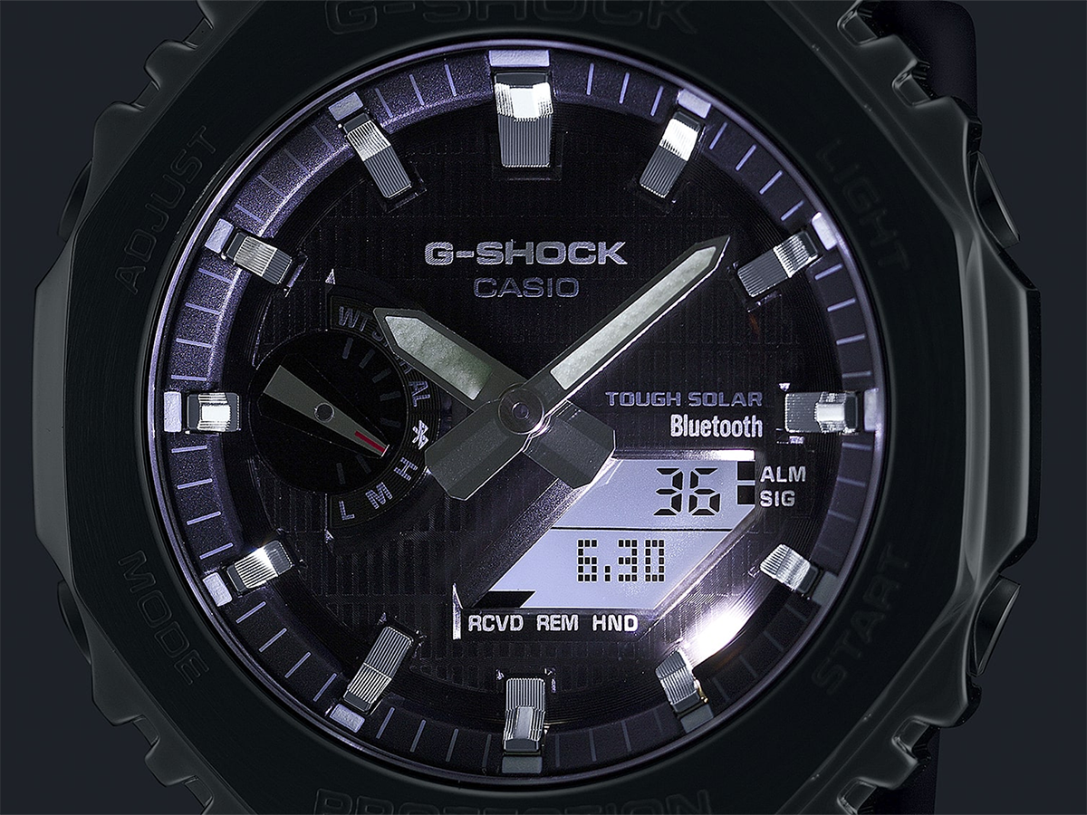 นาฬิกา Casio G-Shock Metal Covered with Bluetooth GBM-2100 series รุ่น GBM-2100-1A ของแท้ รับประกัน1ปี
