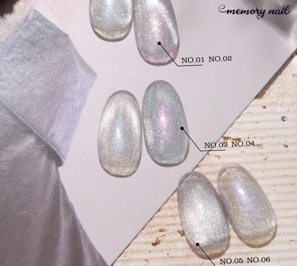 Silver Magnetic Gel สีเจลแม่เหล็ก สีเงิน สีเจลตาแมว สีเจลลูกแก้ว
