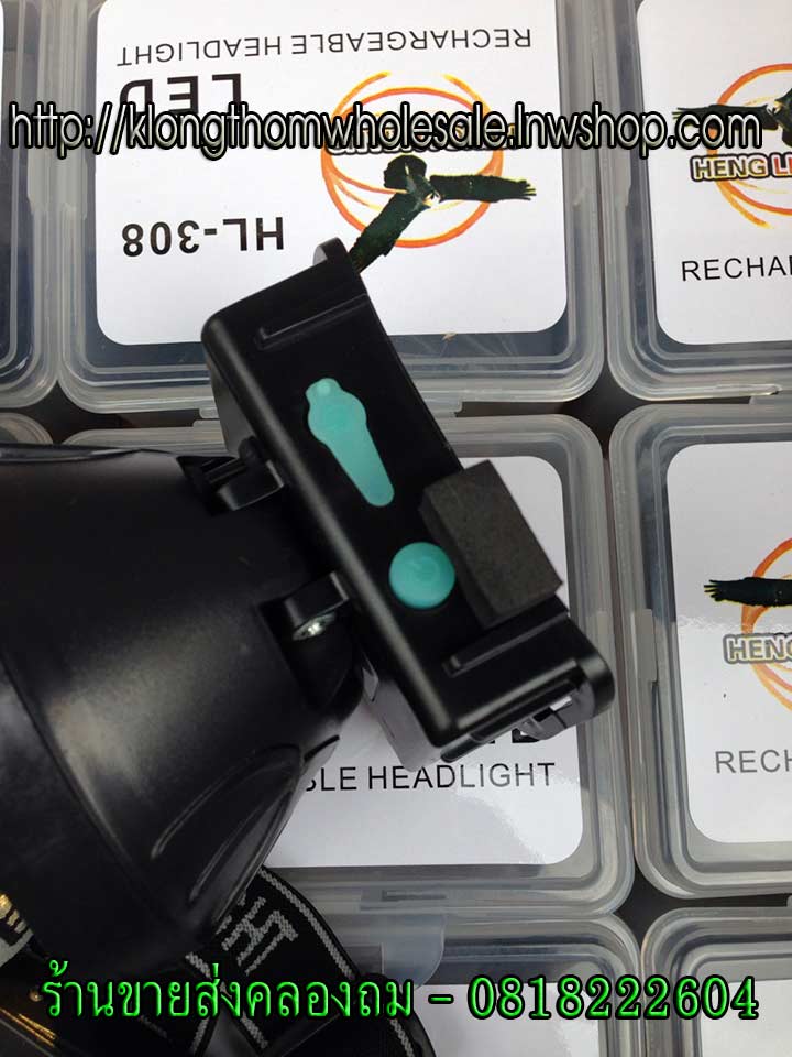 HL308 ไฟคาดหัว LED1ดวงแบบกันน้ำไฟสีเหลือง