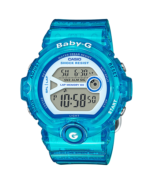 นาฬิกา Casio Baby-G BG-6903 Jelly series รุ่น BG-6903-2B สีน้ำเงินใส "Blue Jelly" ของแท้ รับประกัน1ปี