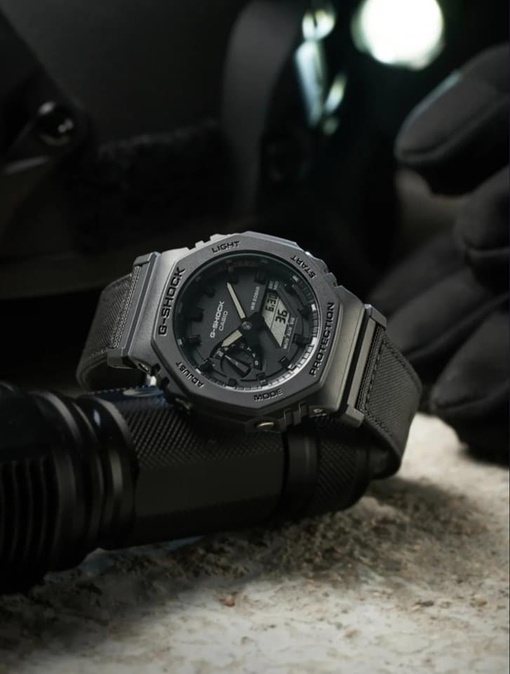 นาฬิกา Casio G-Shock Specia Color Black CORDURA Eco Fabric series รุ่น GA-2100BCE-1A ของแท้ รับประกัน1ปี