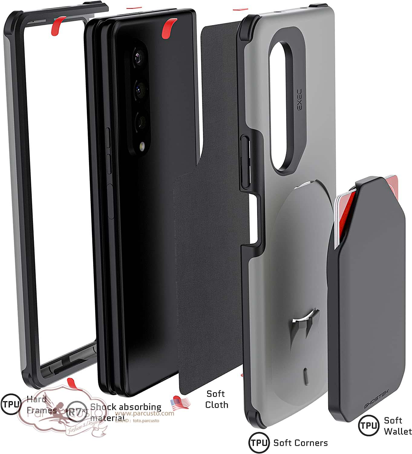 เคส Samsung Galaxy Z Fold 3 [EXEC] จาก Ghostek [หมด]