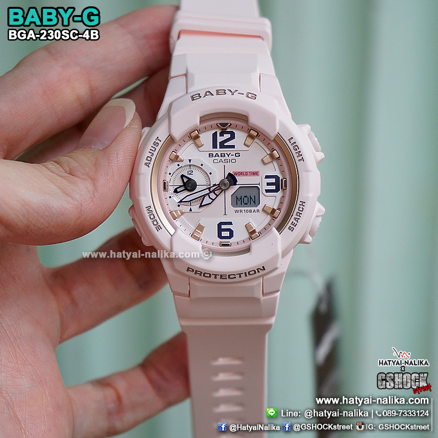 นาฬิกา Casio Baby-G BGA-230SC Sweet Pastel Colors series รุ่น BGA-230SC-4B (สีชมพูพาสเทล) ของแท้ รับประกัน1ปี