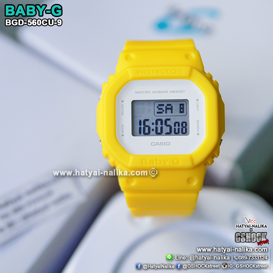 นาฬิกา Casio Baby-G BGD-560CU Calm & Clean Color series รุ่น BGD-560CU-9 ของแท้ รับประกัน1ปี