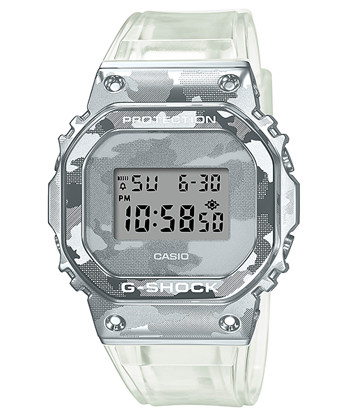 ‼️SALE‼️นาฬิกา Casio G-SHOCK Special Color SKELETON CAMOUFLAGE series รุ่น GM-5600SCM-1 ของแท้ รับประกัน1ปี